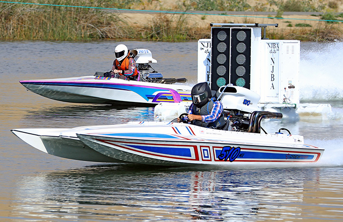Jared Vance’s 10.035-second run against his 10.040 dial-in sent Scott Tillinghast (far lane) to the final automatically.