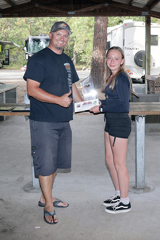 Ellie Harder’s first PWC race experience saw her in the number two qualifying spot on “Water Horse”.