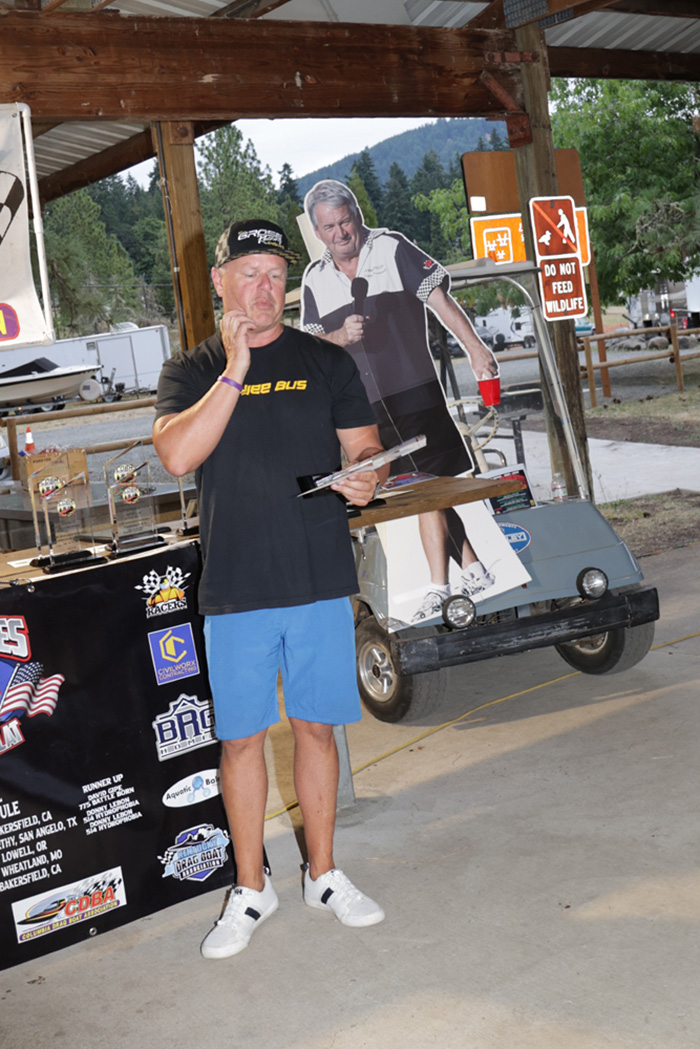 Rob Temple shared an emotional thank you to the family taking the PCF 1st place trophy.